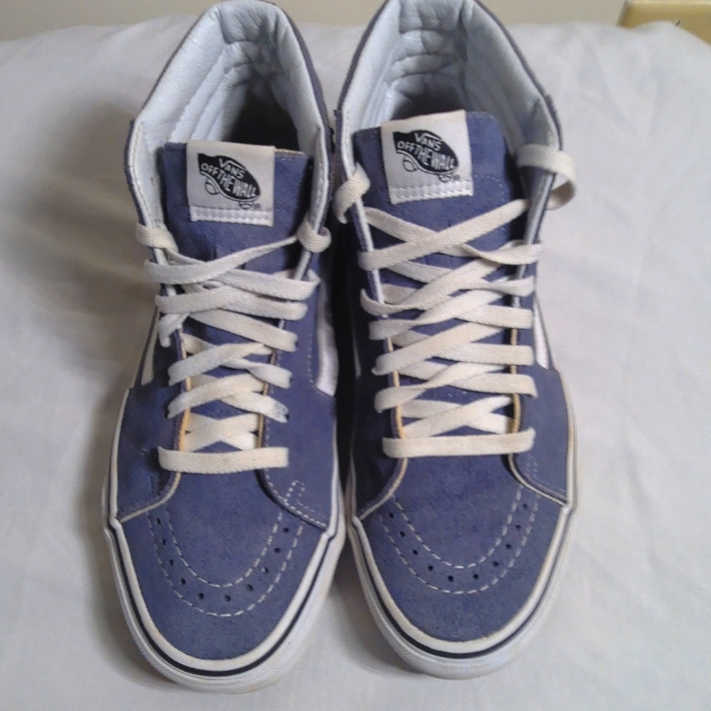 Vans Sk8  Suede Light Purple Skate Sneakers High Tops​ Size W-8.5 M-7